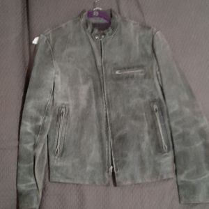 Club Monaco distressed suede jacket ultra rare